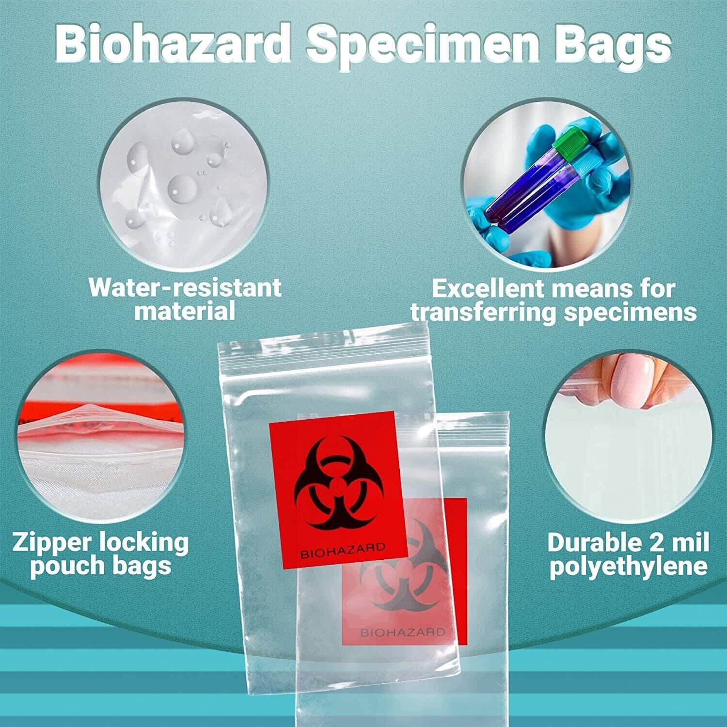 Laboratory specimen bags