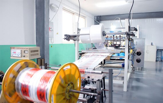 Picture of laboratory specimen bag making machine