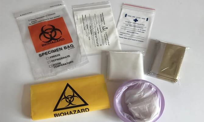 laboratory specimen bag