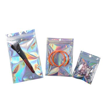 Holographic ziplock bag