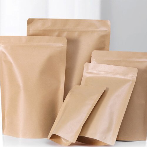 Kraft paper self-supporting bag case