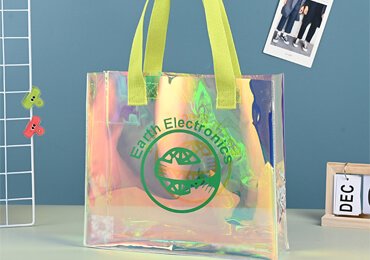 Holographic bags with handles