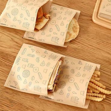 Oil-proof paper bags on display2