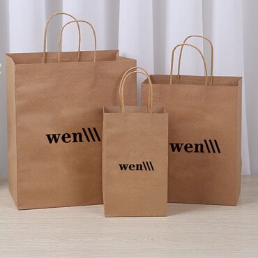 paper bags with handles....