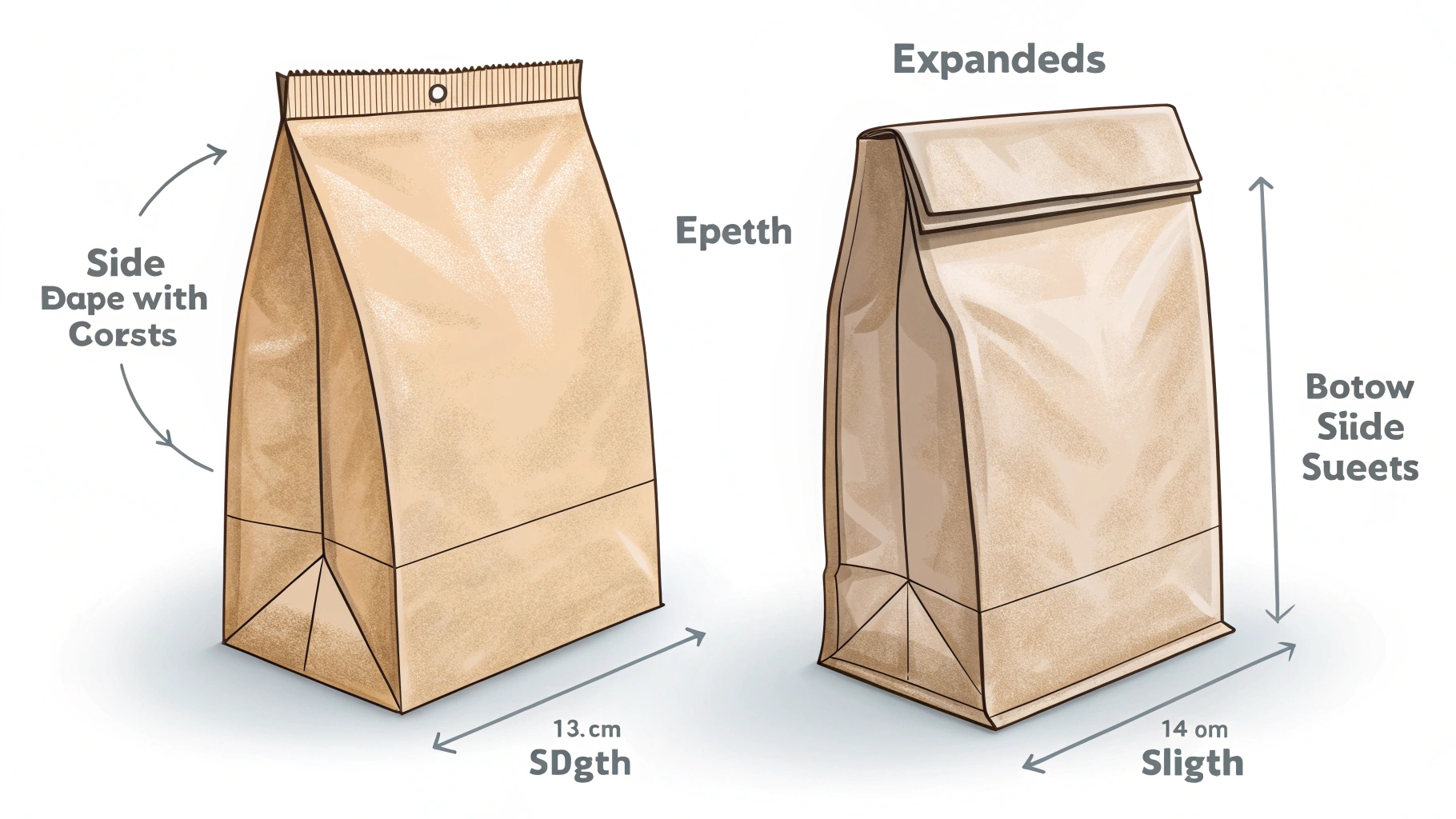 side gusset vs bottom gusset