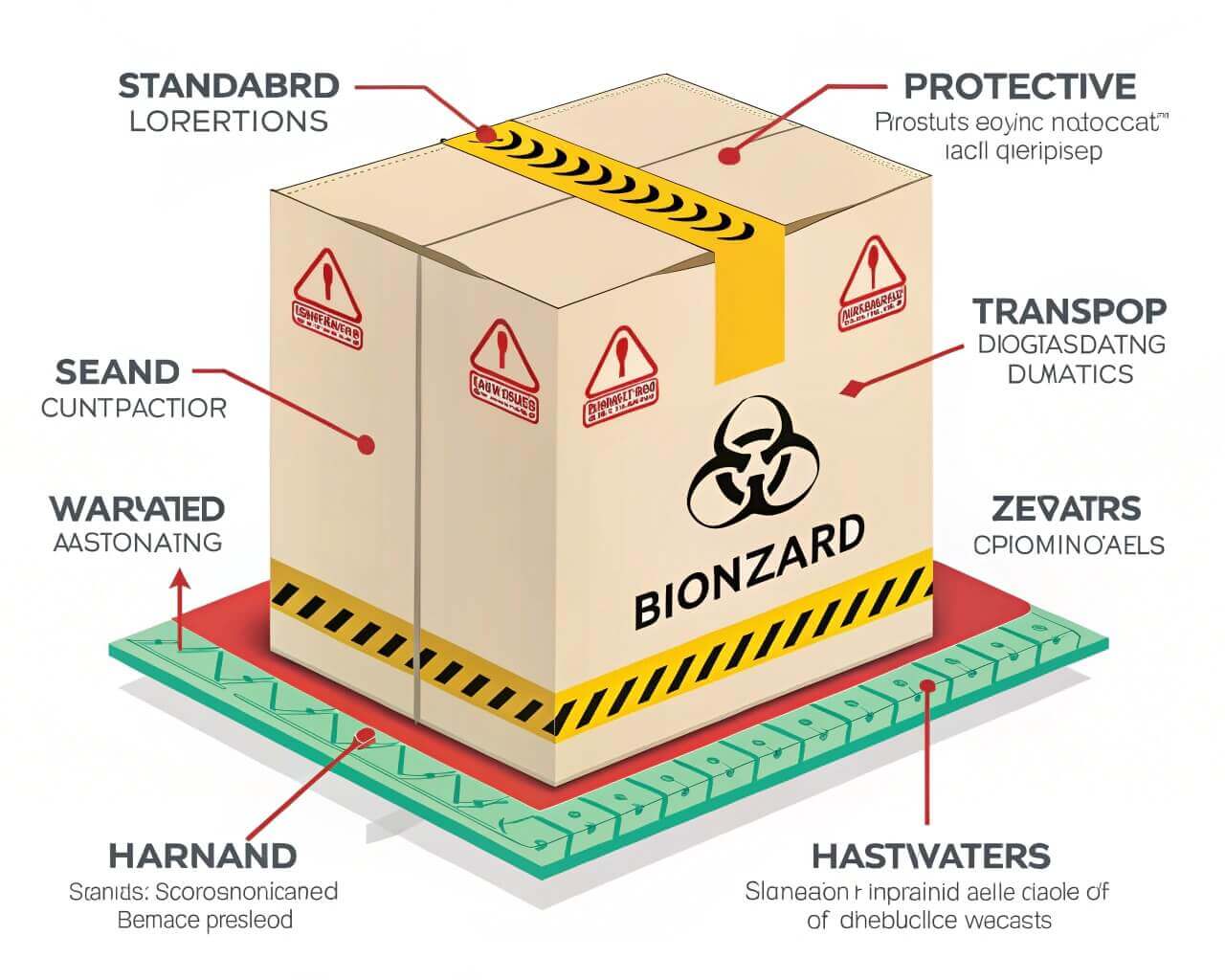 Biohazard packaging diagram