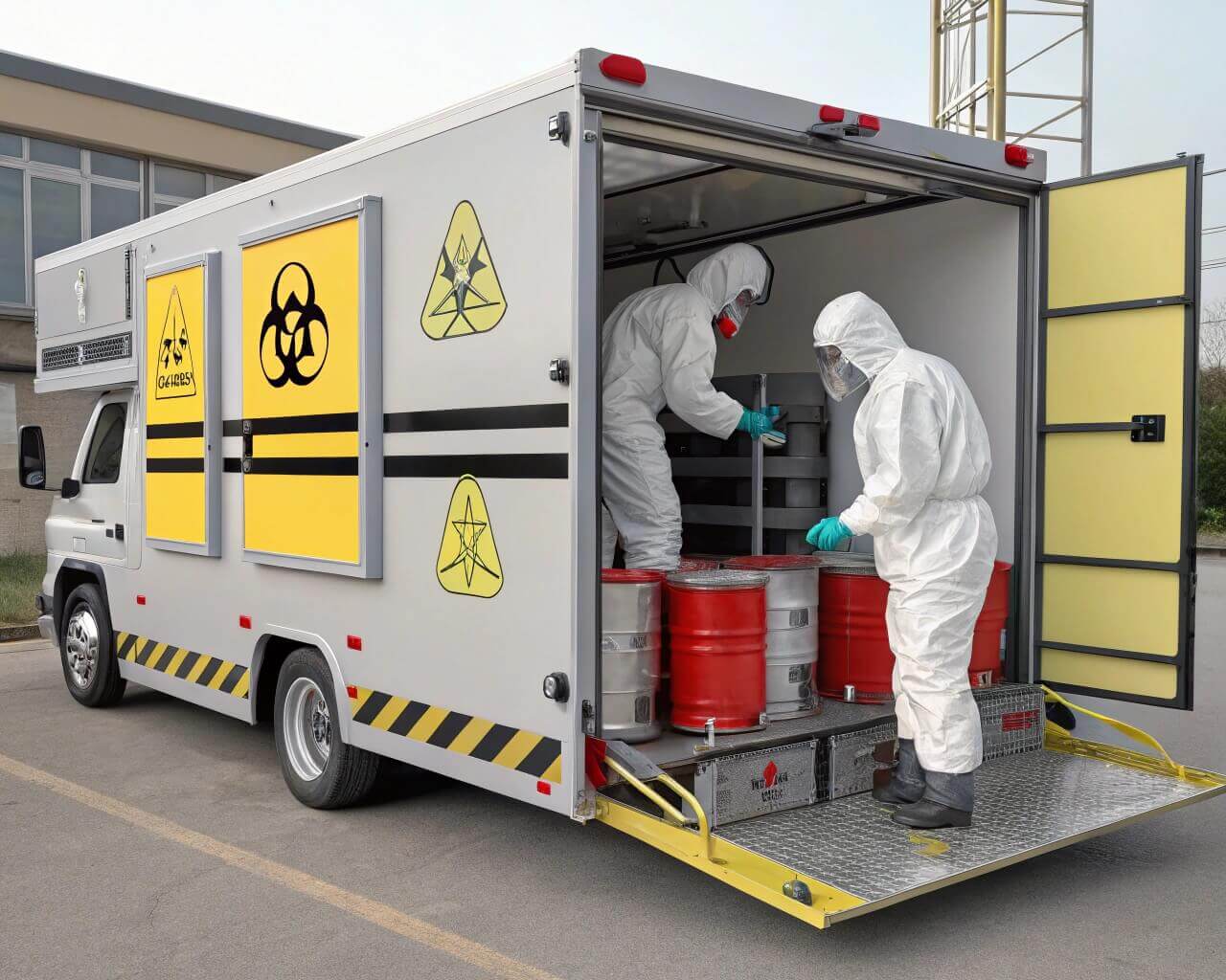 Biohazard transport setup