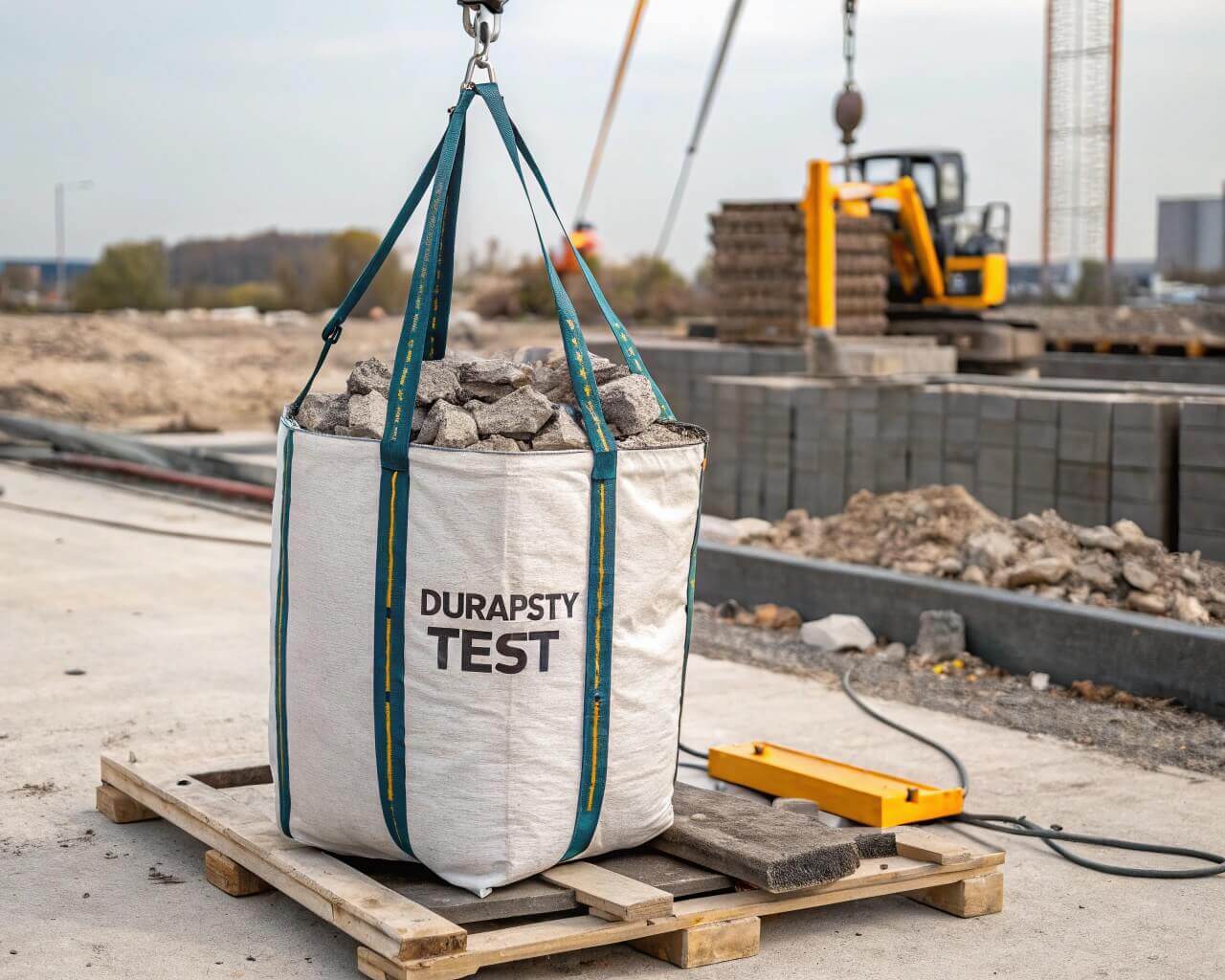 Construction waste bag test