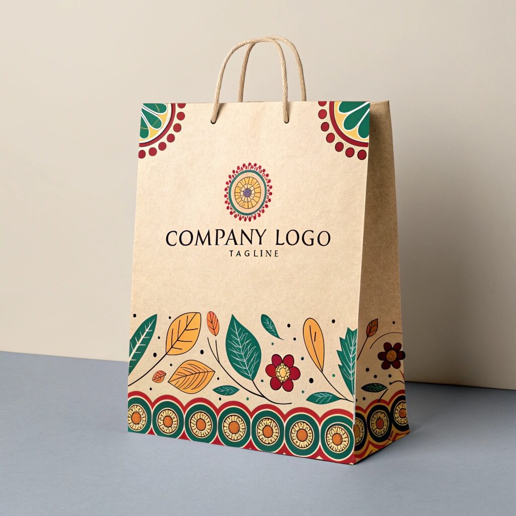 turn paper bag into branded package custom