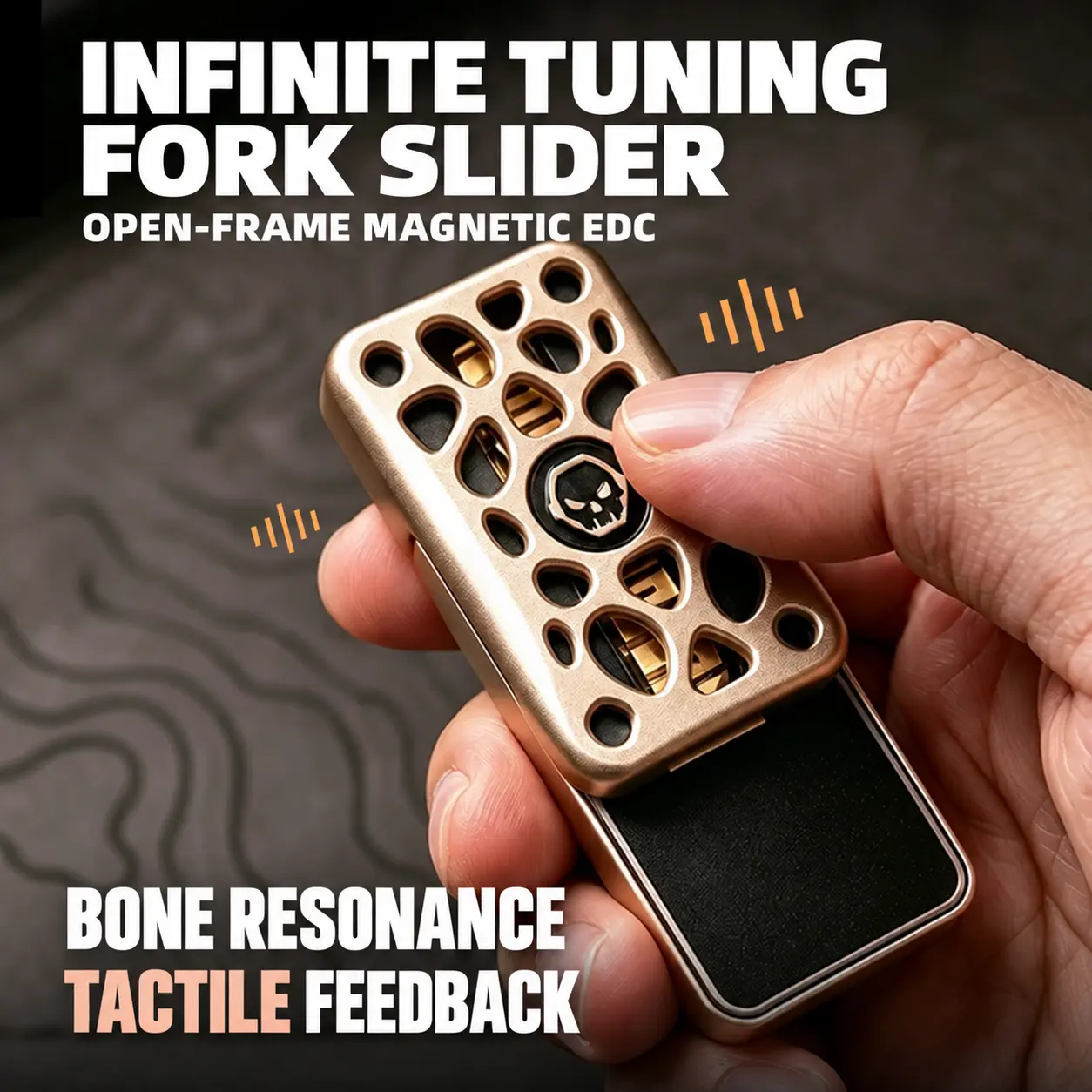 yijoo-bone-resonance-edc-slider YIJOO Bone Resonance metal magnetic EDC slider